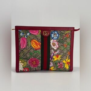 Gucci Ophidia GG Flora Pouch